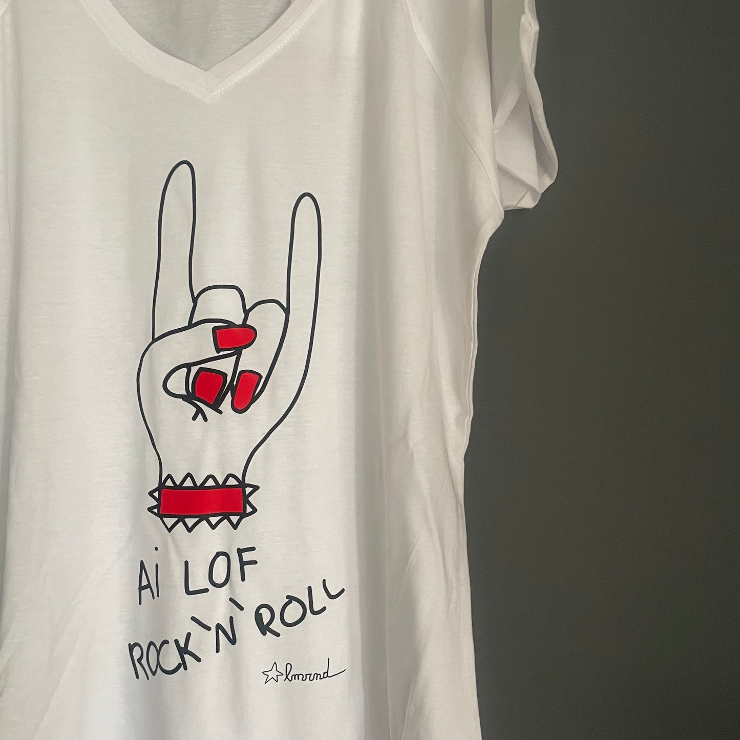 CAMISETAS AILOFROCKNROLL pico